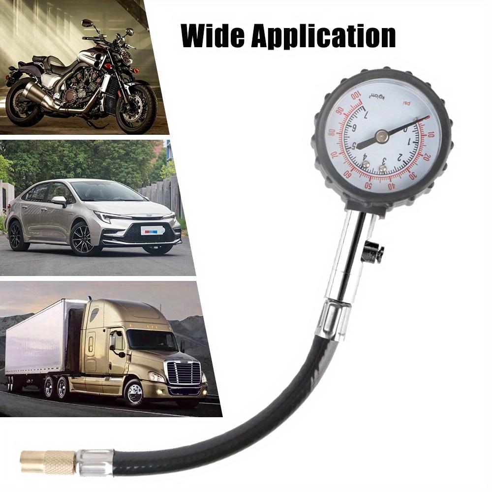 Air Tire Pressure Gauge 0-100 PSI Car Truck Motorcycle SUV Tire Tyre Pressure Gauge Inflator Air Line Pump Car Truck