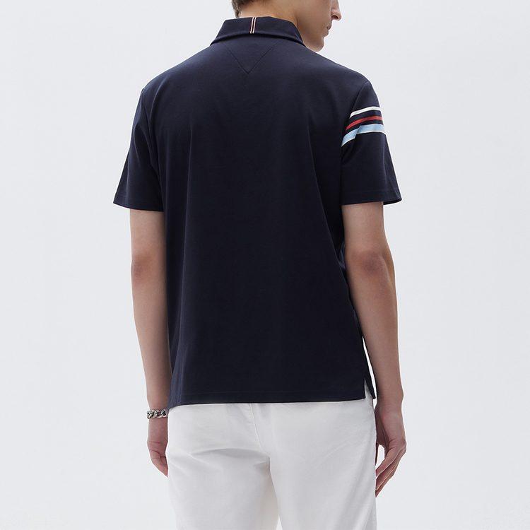 FILA Polo Shirts Men's Blue Polo Collar Moderate Straight Fit F11M121114F-NV