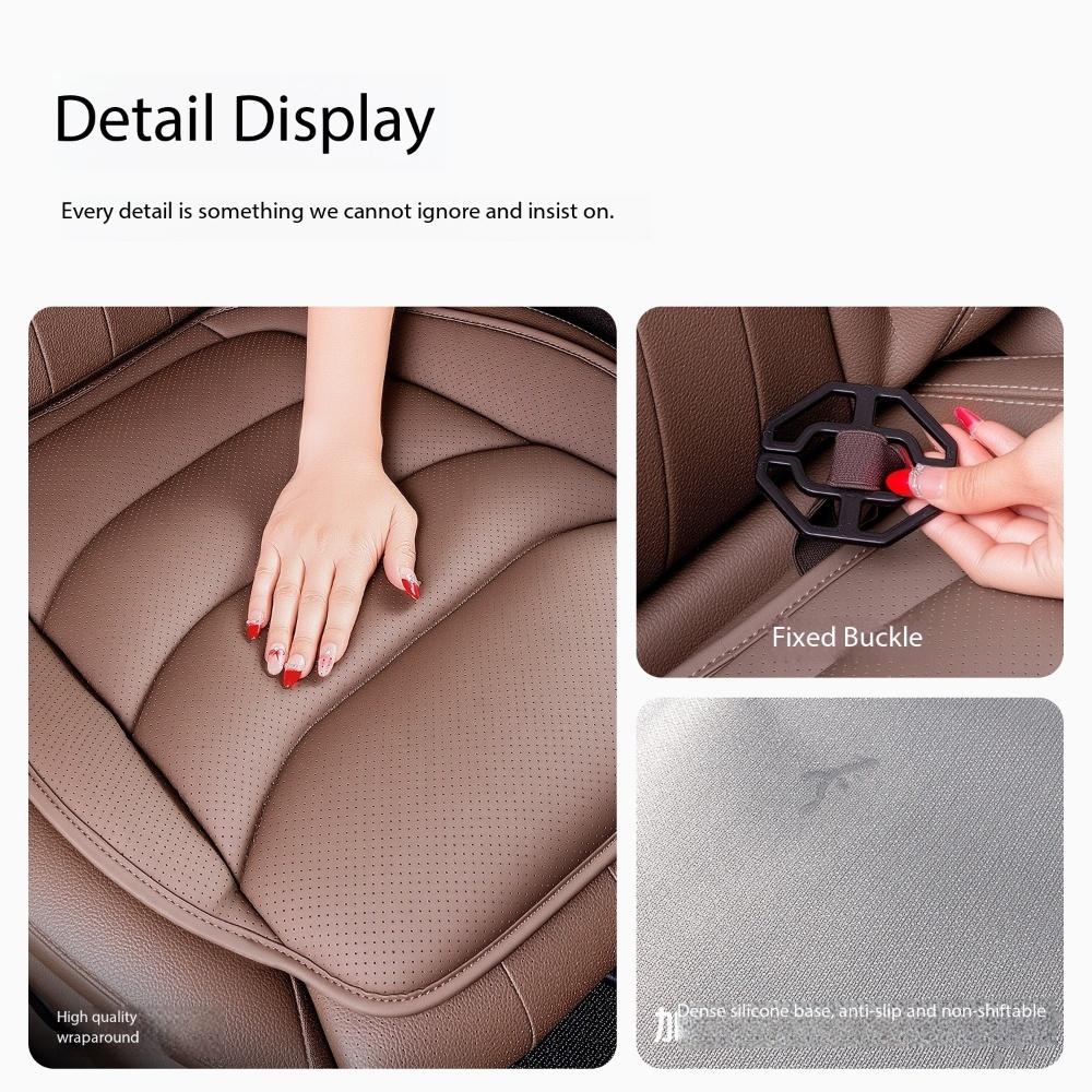 Universal Car Seat Covers Breathable Soft Leather Seat Anti-slip Protectors Cushions Luxury Car Interior Seat Mat Accessories