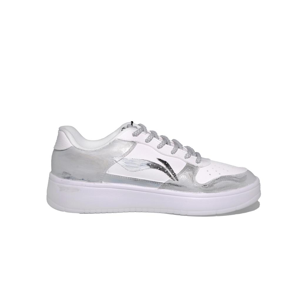 Li Ning Floating Boat Lightweight Abrasion Resistant Lightweight Abrasion Resistant Low top Skateboard Shoes Men's AGCS419-1(Team1828-)