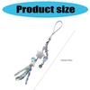 Lovely Jellyfish Pendant Handmade Beaded Phone Charm Portable Girls' Fashion Accessory for Mobiles Trendy Women Ladies