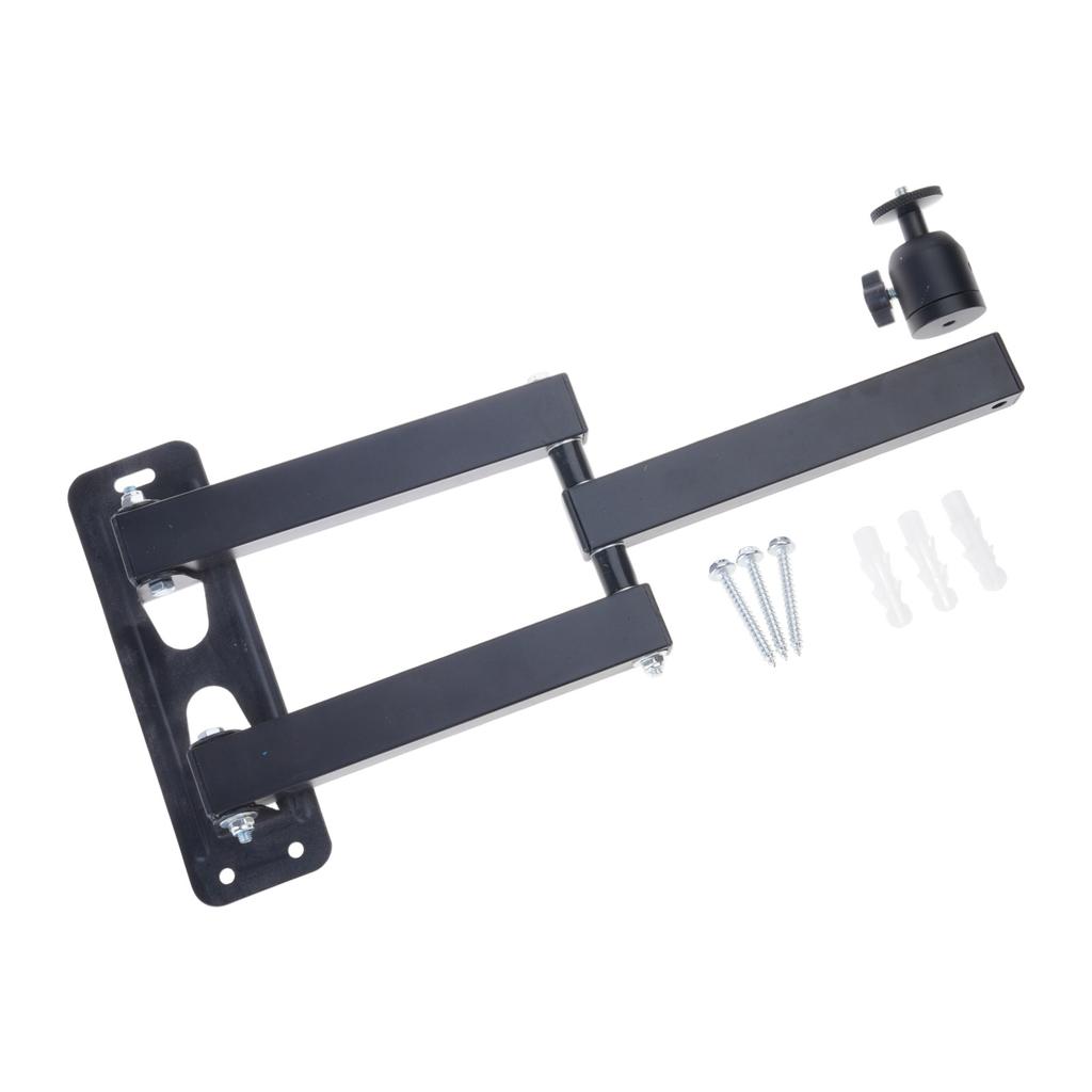 Foldable Projector Wall Mount With 5KG Load Capacity Double Swiveling Joints Full Motion Adjustable Arm