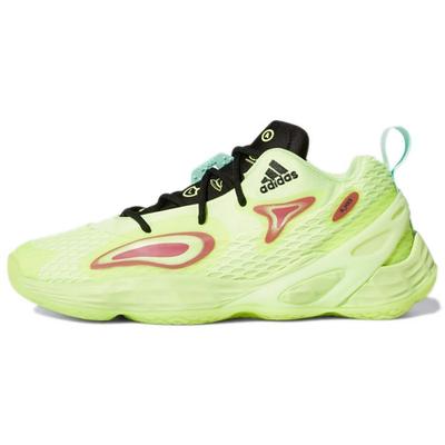 Ausstellung A Stoff Rutschfest Abriebfest Low-Top Retro Basketballschuhe Herren Sneaker Fluoreszierend-Grün GW2956