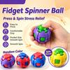 New Gear Fidget Squishies Ball Dual Press Rotate Finger Spinner Pocket Portable Stress Relief Office Adult Anxiety Toy