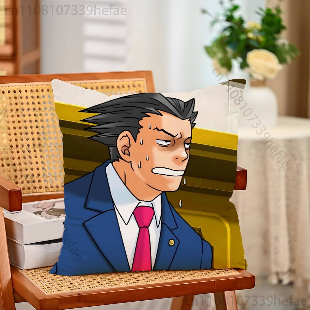 

Игровой Чехол на Подушку AAce AAttorney Плюшевые Наволочки Домашний Декор Чехол на Подушку для Дивана Кровати Стула Гостиной 30x30cm