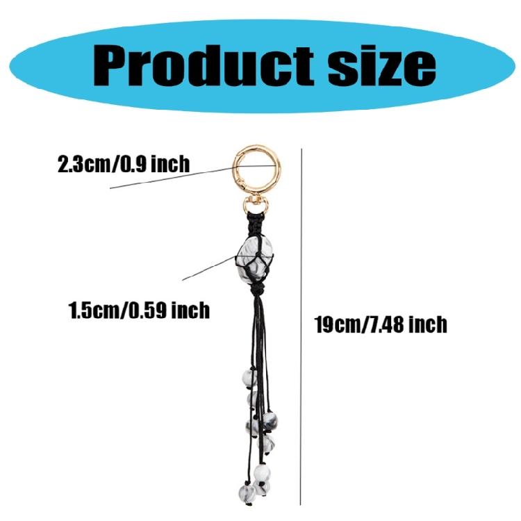 Elegant Handwoven Rope Pendant Featuring Natural Stones Adds Art Supplies and Nature To Your Space Saving Designs