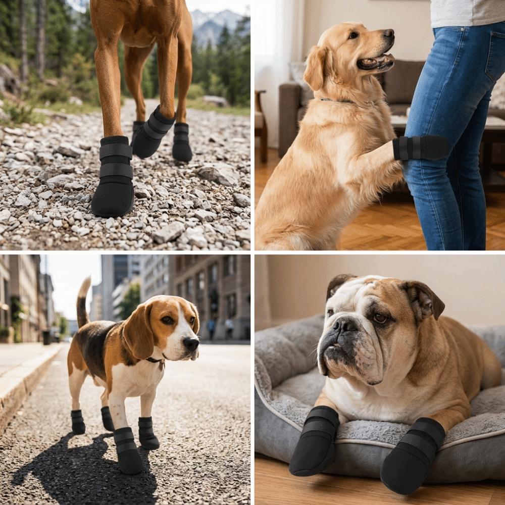 2pcs Neoprene Fabric Dog Socks Anti Slip Sole Dog Foot Cover Dog Booties  Water Activities