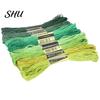 Colorful Thread 8Pcs 7.5m Cross Stitch Embroidery Cotton Skein DIY Craft Sewing Skeins for