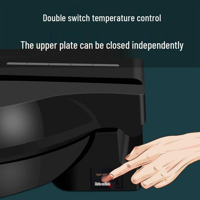 Aux Double-Sided Electric Griddle: Non-Stick Pancake & Crepe Maker with Enlarged Deep Pan