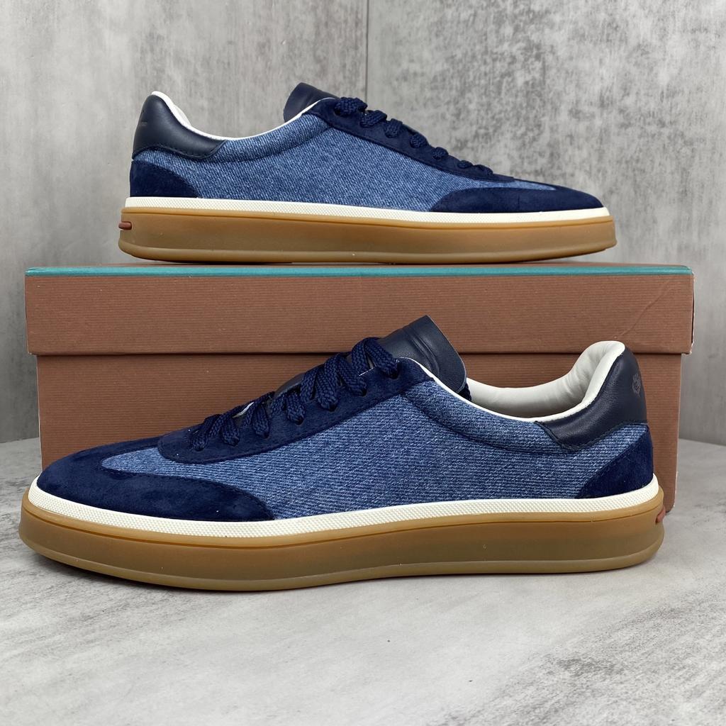 Holiday Gift Luxury Shoes Casual Sneakers Handmade Unisex Style Leather Upper Calfskin Lining Oxford Sole Breathable Non-slip