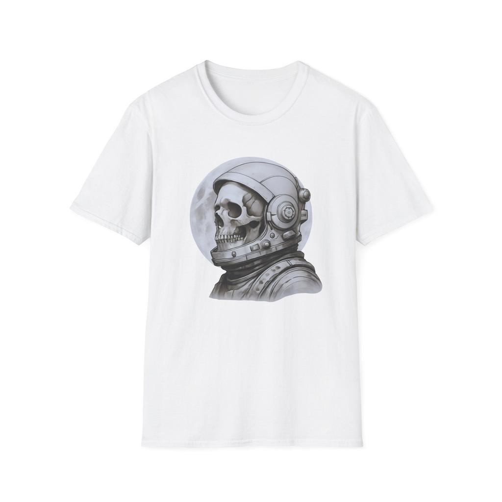 Astronaut Skull Space Tee, Unisex Graphic Sci-Fi Shirt, Astronomy Lovers Gift