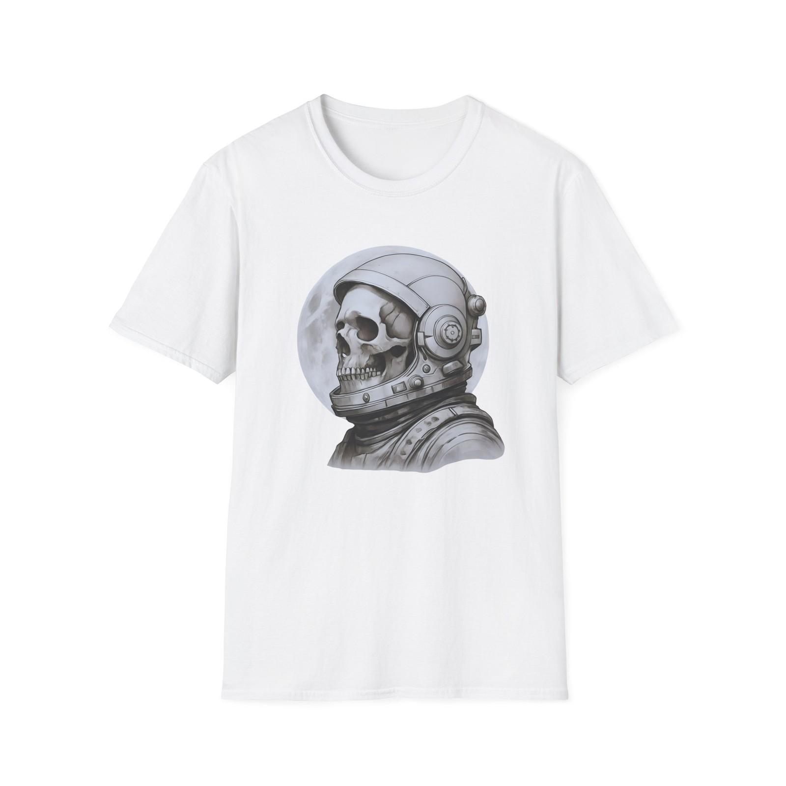 Astronaut Skull Space Tee, Unisex Graphic Sci-Fi Shirt, Astronomy Lovers Gift S разноцветный