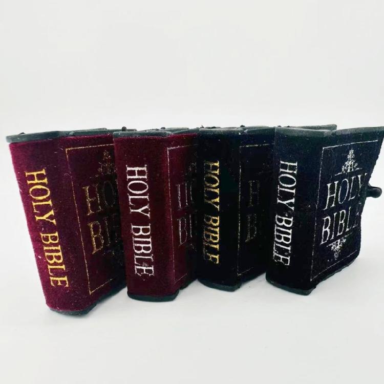 Mini Bible Shape Pendant Small Books Keychain Lovely Key Rings Birthday Gift
