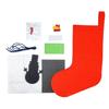 Red Felt Christmas Stocking To Assemble 20 X 14 Cm