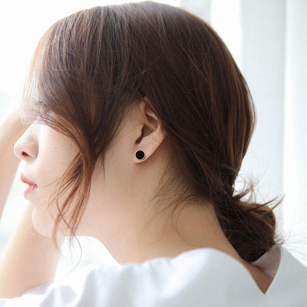 J.Lauren 0M03336 Rose Gold Mother-of-Pearl Onyx Earrings