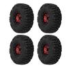 4pcs 1.0in Small RC Wheels Tires Aluminium Alloy Compatible RC Climbing Car Wheels Tire for 1Celsius18 1Celsius24 for SCX24