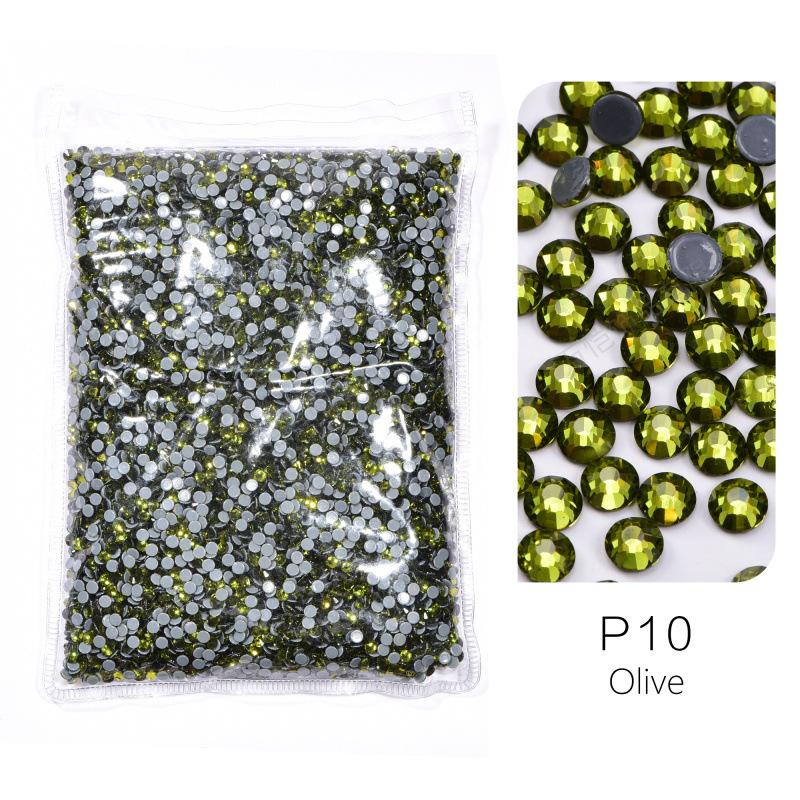 Large Packaging Uniform Glass Imitation Austrian Hot Diamond, Hot Melt Adhesive Bottom Diy Clothing Shoes And Hats Jewelry Rhinestone