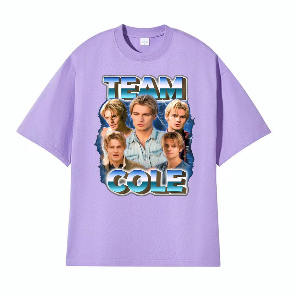 Team Cole Walter Magliette Grafiche Vintage Unisex Donna Moda 100% Cotone Maglietta Manica Corta Oversize Ampia Magliette Streetwear