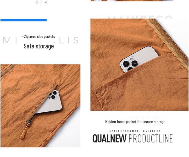 Three Stripes Men's Summer Sun Protection Hooded Jacket - Lightweight, Breathable, Ideal for Outdoor Sports & Fishing