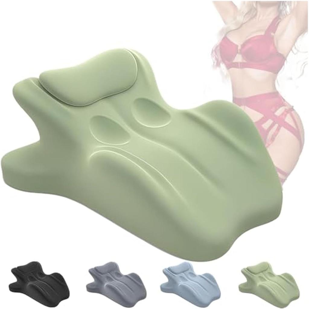 Couples Intimacy Pillow for Sitting Multifunctional Couple Back Pillow Low-Profile Butt Cushion with 3D Memory Foam Design