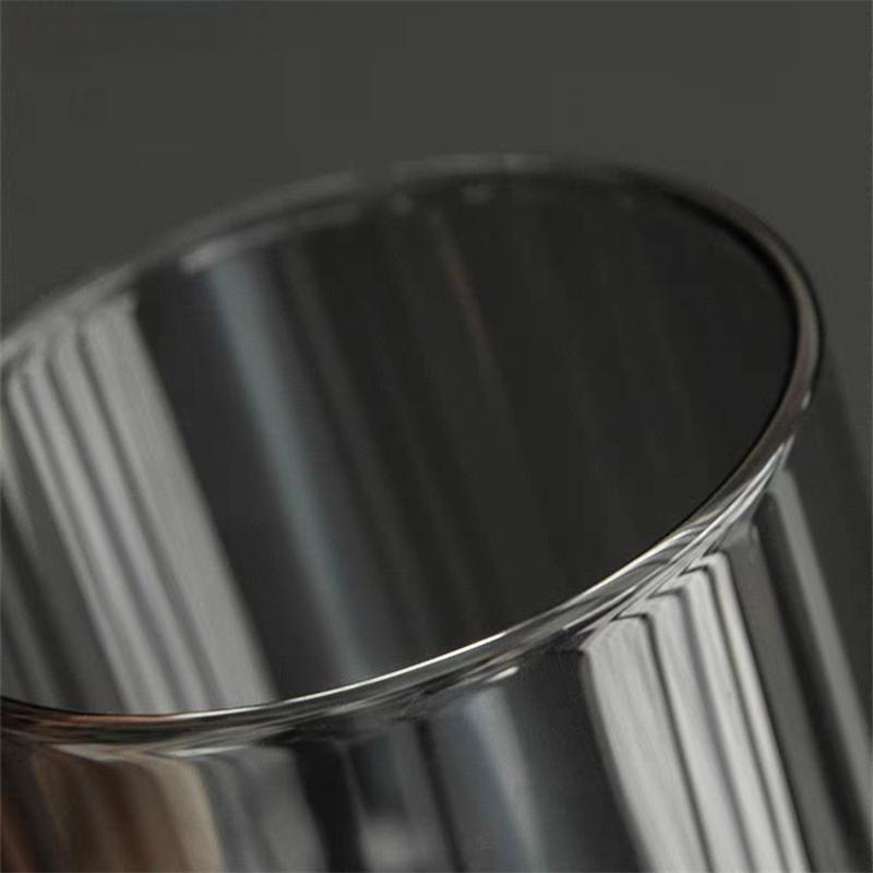 400ml Heat-resistant Glass Cups with Walnut Handle Household Flower Tea Mug Tea Making Cup Milk Water Cup