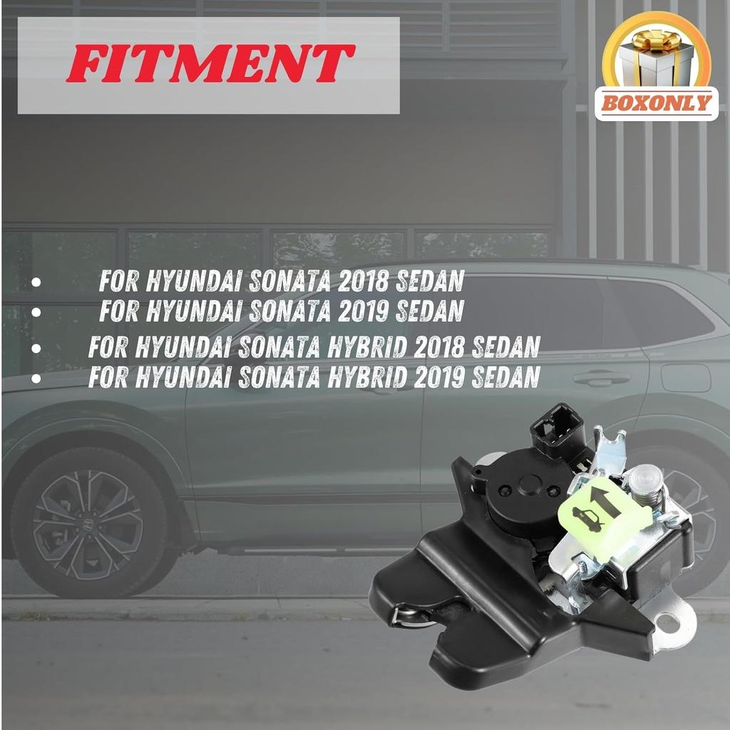 Rear Trunk Lid Lock Latch Actuator 81230-C1500 for Hyundai Sonata 2018–2019 Hybrid Sedan Tailgate Door Lock Actuator Motor Replacement