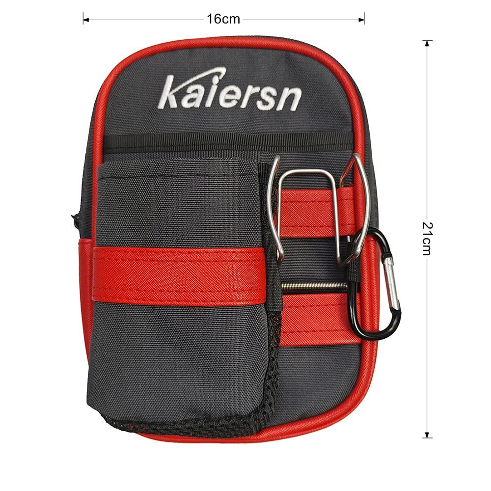 Kaiersn Park Golf Bag Golf Ball Pocket With 2Pcs Ball Clamp Golf Accessory Bag