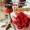 100 Pack Adjustable Poultry Leg Identification Rings Durable No Number Buckle for Chicken Duck Goose Home Farm Feeding Use