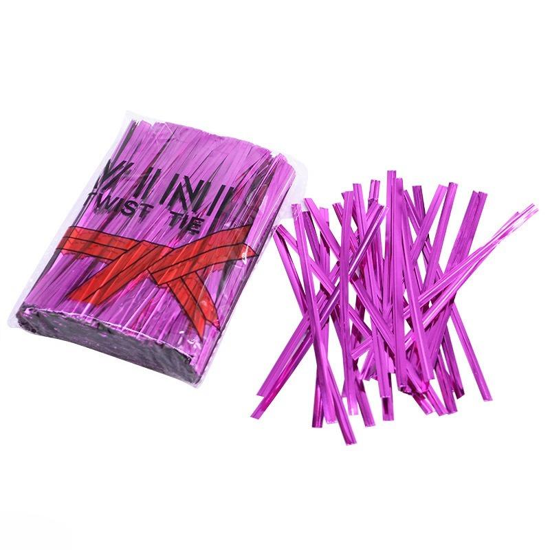 800 Pezzi Fascette di Plastica Colorate con Filo Metallico - 10cm Sigillanti per Caramelle, Lecca-lecca, Biscotti, Regali Alimentari e Confezioni per Feste