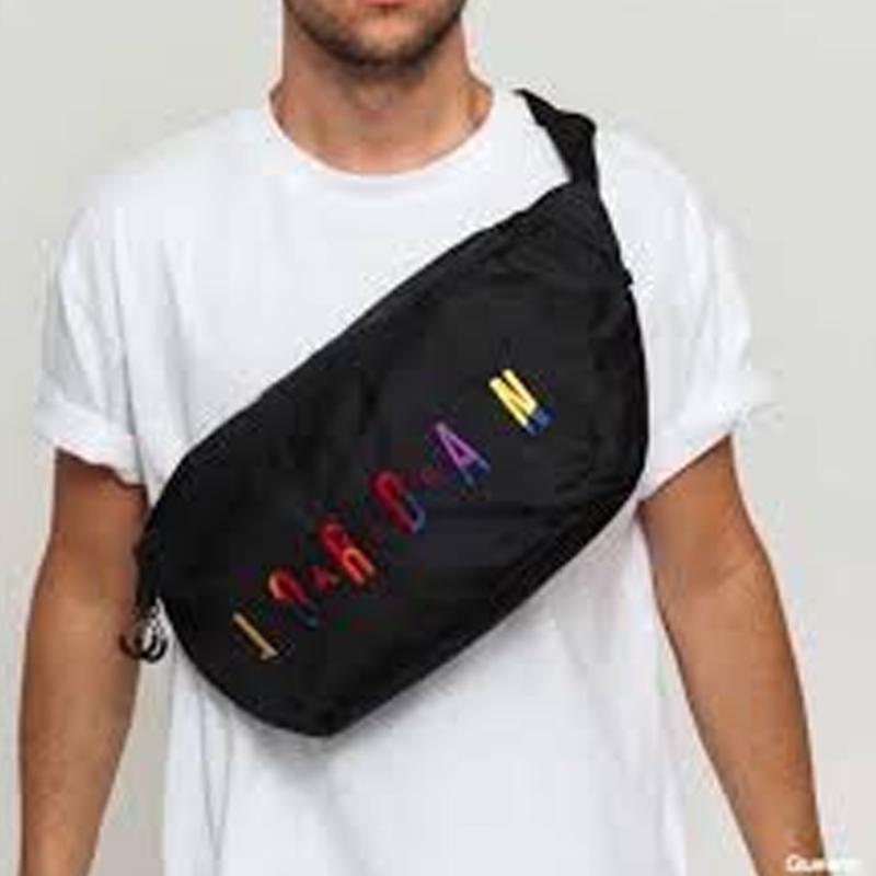 Jordan Polyester Crossbody Bag, Fanny Pack Regular Unisex Black Jordan JD2143028GS-001-03132