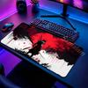 Large Gaming Samurai Design Mouse Pad Desk Mat Non Slip Rubber Base For Gamer PC Laptop Keyboard Office Computer Desk Protector