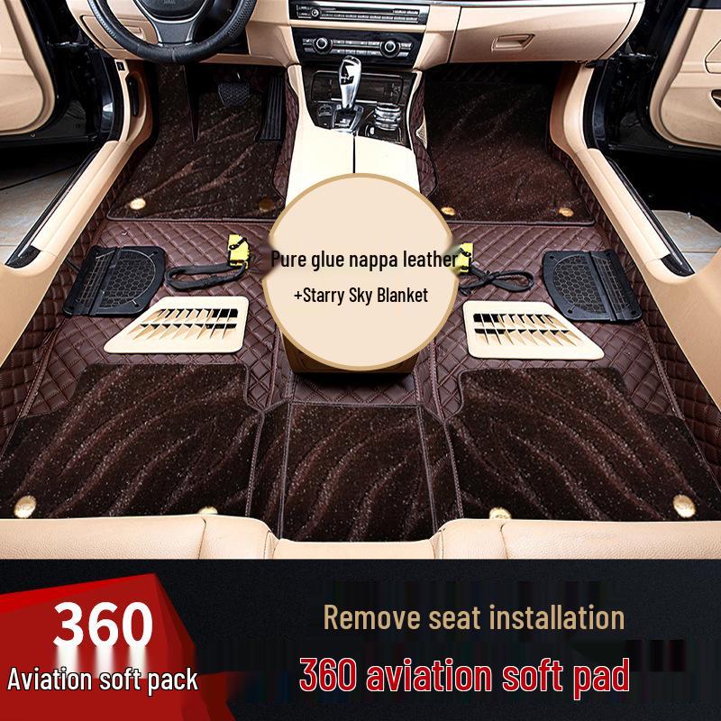Compatible with Kaiyi Showjet Pro: 360° Aviation Soft Package Floor Mats, Easy Seat Installation & Disassembly