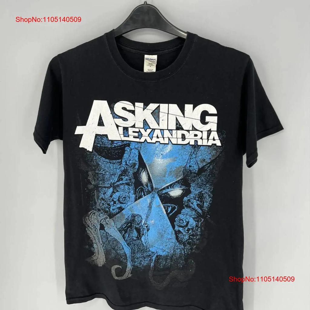 Asking Alexandria T Shirt Retro Style Black Kh14167 Vintage Comfortable Stretched Unisex Graphic Stylish Fashion