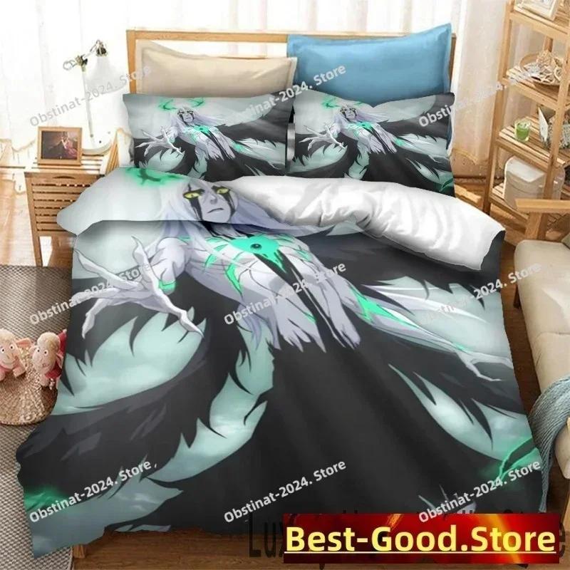 Anime Bleach Thousand-Year Blood War Bedding Set Printed single Comforter Duvet Cover Pillow Case 3 Pieces Sets Kids Adult Size