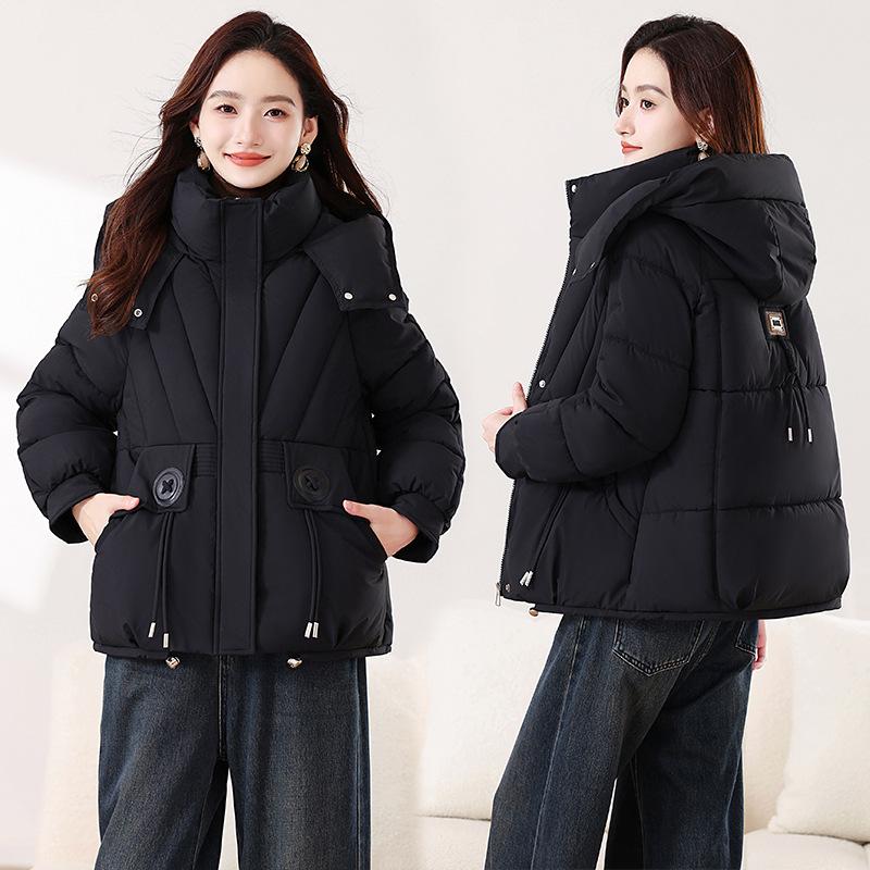 

Women s Hooded Loose Fashion Cold and Windproof Lightweight Thickened Fluffy Warm and Loose High-quality Fabrics Leisure Sports Cotton Clothes XXL