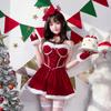 2026Christmas costume red Lolita Japanese Sexy Wrap Chest New Christmas Carnival Dress
