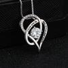 2018 I Love You To The Moon And Back Heart Pendant