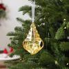 Plastic Christmas Tree Ornament Transparent Faceted Tree Ornament  Window Hanging Decor