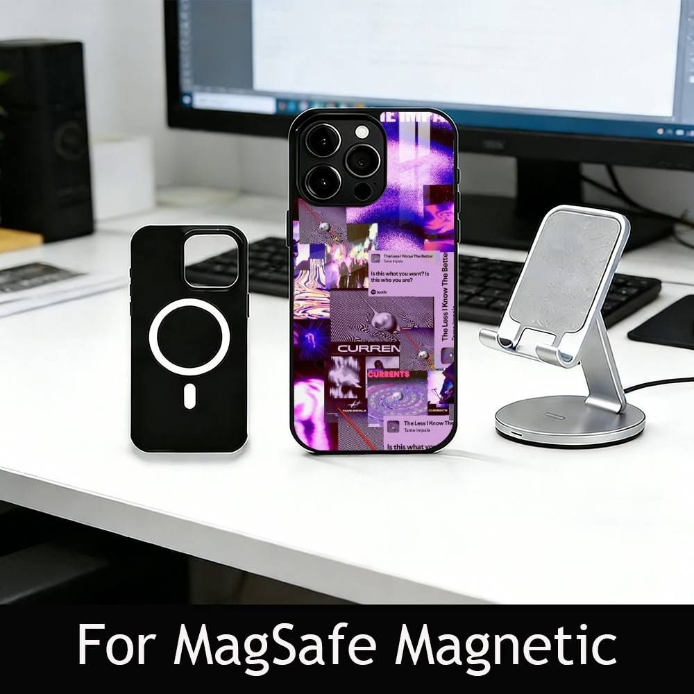 

Психоделический арт чехол для телефона Tame Impala для iPhone17,16,15,14,13,12,11 Plus,Pro Магнитный для Magsafe Беспроводной зарядки iPhone11