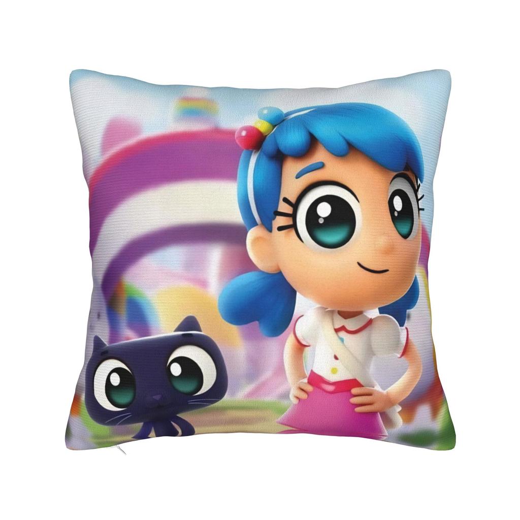 True Rainbows Kingdoms Cartoon Pillowcase Polyester Cushion Cover Decorations Throw Pillow Case Cover Home Zippered 45X45cm