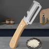 2-in-1 Universal Peeler Knife Made of Stainless Steel and Wood with An Ergonomic Handle
