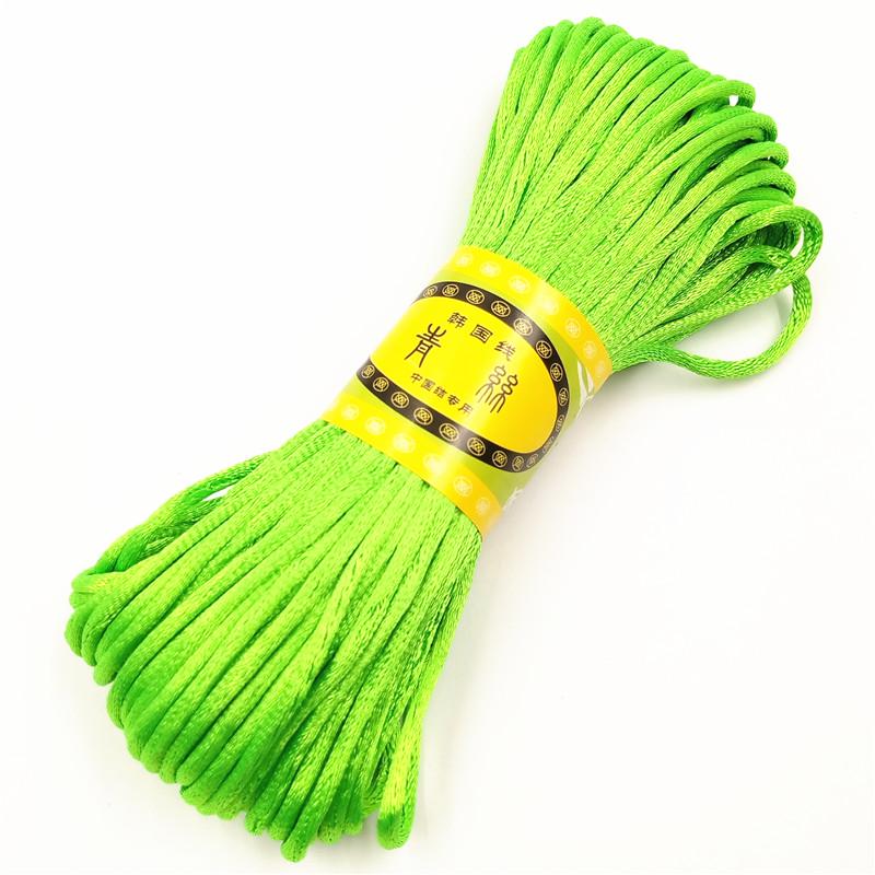 

LNRRABC 3 мм x 20 м 23 цвета бархатная веревка DIY фурнитура ювелирные изделия шнур нить кружево корейский провод светло-зеленый