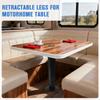 Heavy Duty Camper Table Pedestal with Gas Lift RV Table Pedestal Stand Aluminum Alloy Lift Up Table Base for RV Boat Caravan