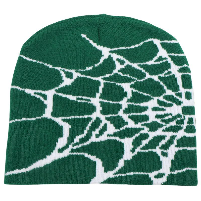 Unisex Spider Web Knit Hat: Warm, Windproof Autumn/Winter Fashion Beanie