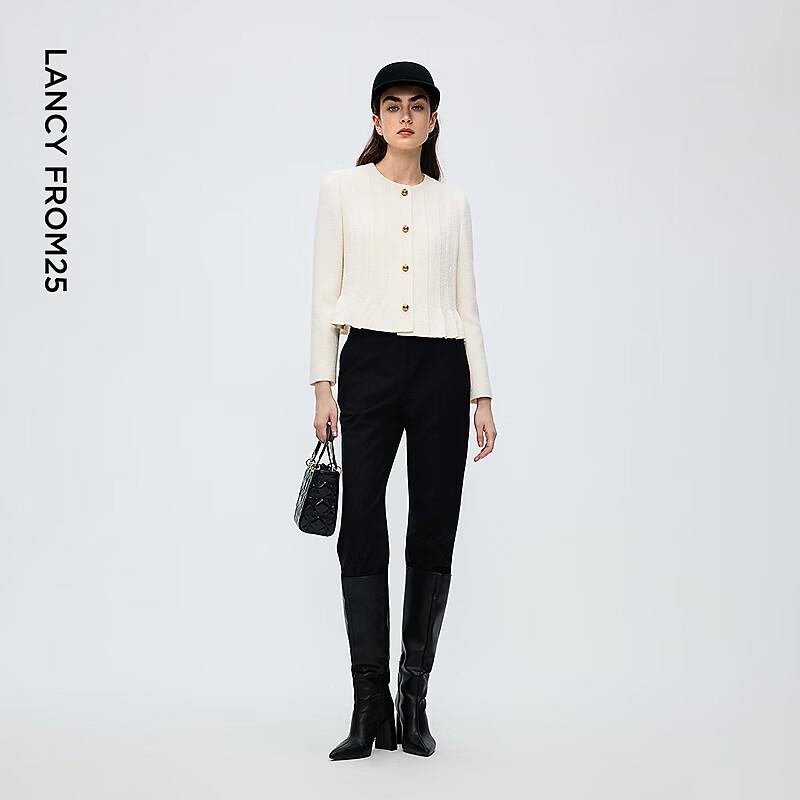 LANCY French Style Fishtail Hem Short Coat