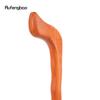 Orange Wave Wooden Single Joint Fashion Walking Stick Decorative Cospaly Cane Halloween Mace Crutch  Wand Crosier 92cm