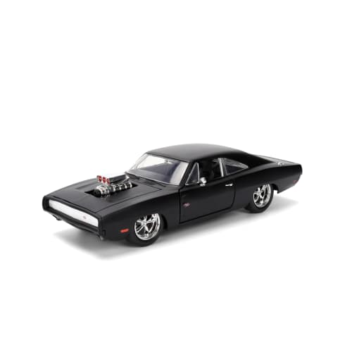 JADATOYS 1:24 Fast & Furious Dom's 1970 Dodge Charger R/T (Matt Black)