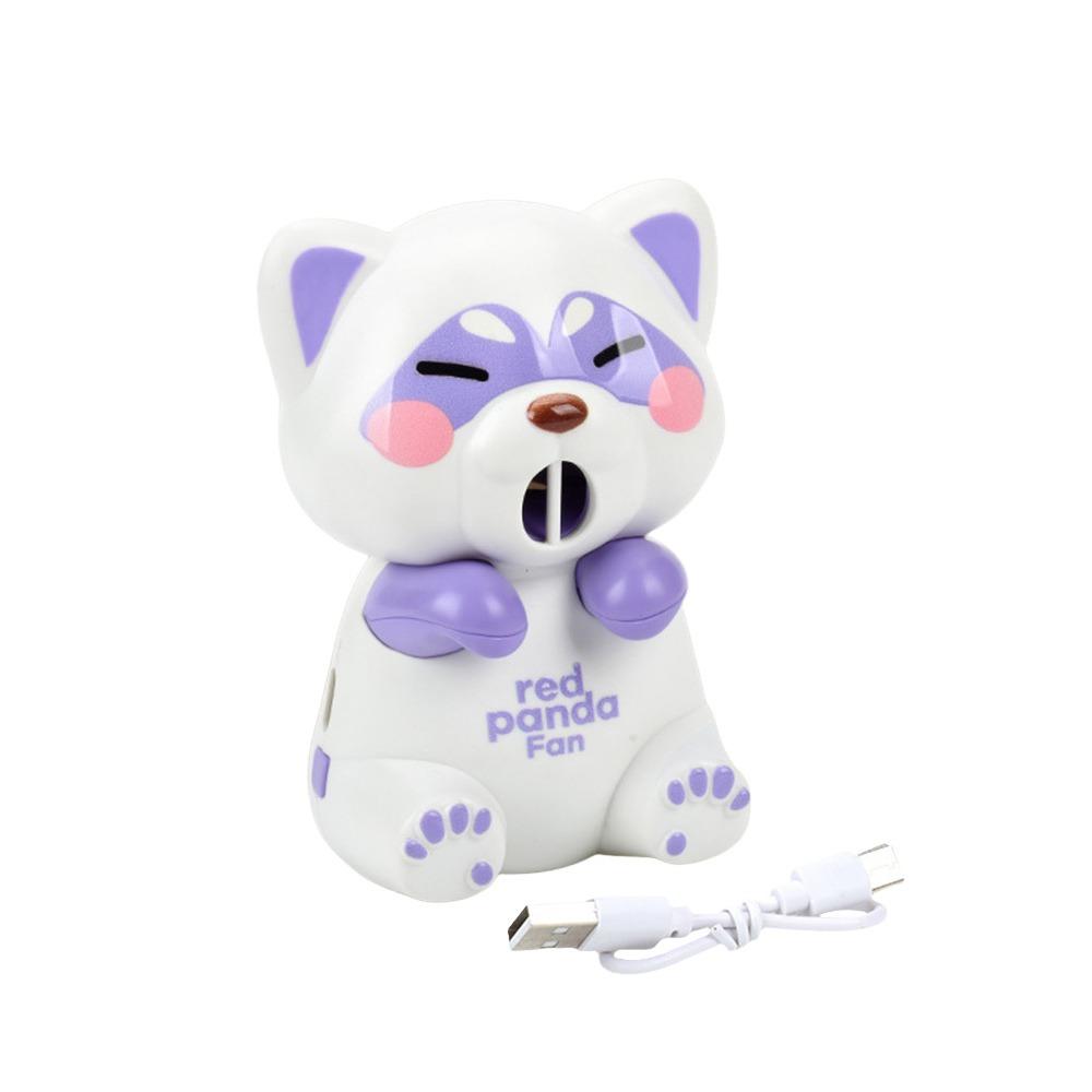 Gifts Animal Shaped Summer Hanging Cup Hair Dryer Rechargeable Adjustable Cartoon Cat Fan Three Wind Speeds Mini Fans