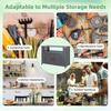 YODOLLA Outdoor Kitchen Island, Rolling Storage Cabinet with Wheels