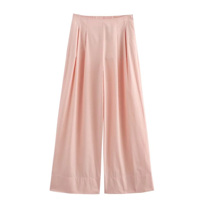 Fashion Style 2024 Summer New Arrival Women's Clothing Stylish Poplin Sleeveless with Tie Tops 9479247